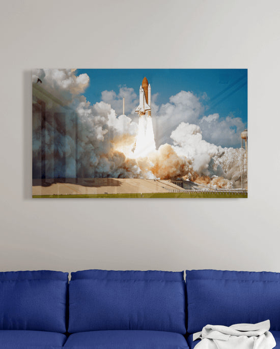PixArts Personalized Gift Store Home Page Tempered Glass Wall Art with Nasa Mobile Header