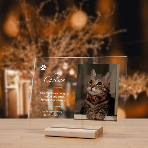 Pet Memorial Custom Portrait Acrylic Plaque