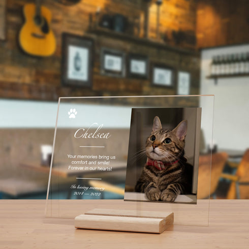 Pet Memorial Custom Portrait Acrylic Plaque