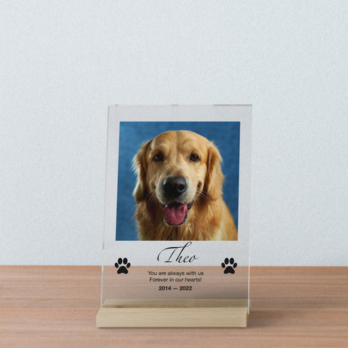 Pet Memorial Custom Portrait Acrylic Plaque