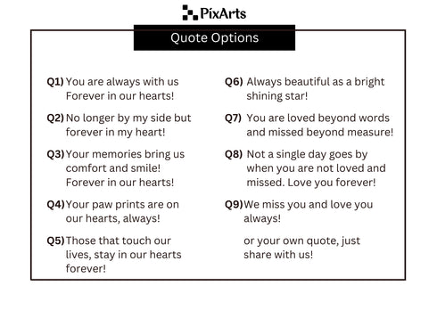 Pet Memorial Custom Portrait Acrylic Plaque