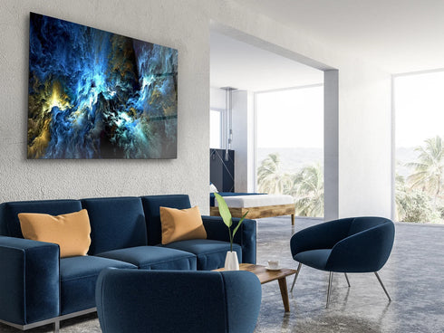 Mystic Sky Glass Wall Art Decor Glass Large Wall Art Glass Printing Abstract Wall Art