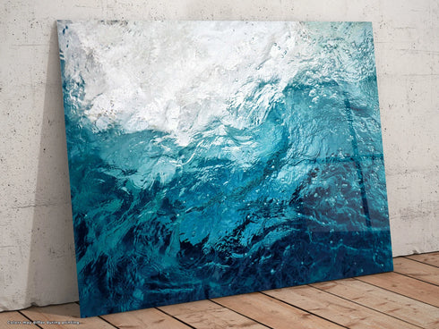 Waves Glass Wall Art Ocean Glass Art Tempered Large Glass Wall Art Housewarming Gift Ocean Wall Decor Glass Art Printing