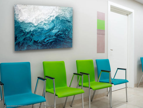 Waves Glass Wall Art Ocean Glass Art Tempered Large Glass Wall Art Housewarming Gift Ocean Wall Decor Glass Art Printing